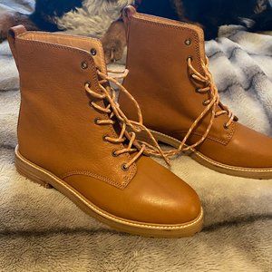 Madewell - The Clair Lace up Boot in Leather